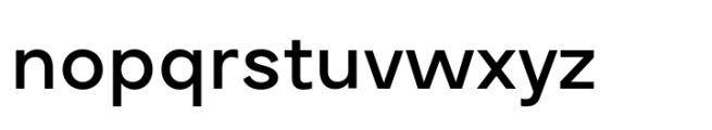 Buvera Medium Font LOWERCASE