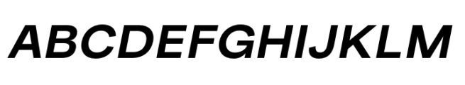 Buvera Semi Bold Italic Font
