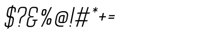Buyan Light-Oblique Font OTHER CHARS