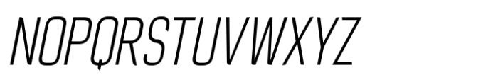 Buyan Light-Oblique Font LOWERCASE