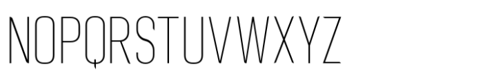 Buyan Thin Font LOWERCASE