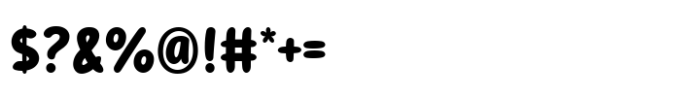 Buzby Buzz Regular Font OTHER CHARS