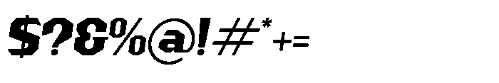 Buzer Rock  Regular Font OTHER CHARS