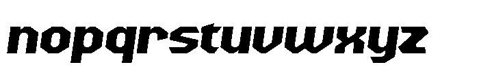 Buzer Rock  Regular Font LOWERCASE