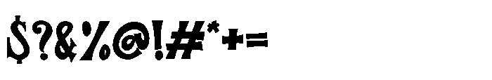 Buztery Font OTHER CHARS