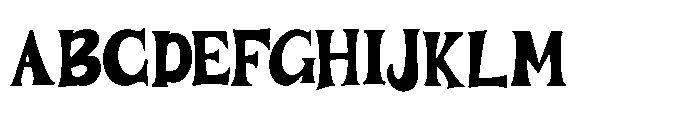 Buztery Font UPPERCASE