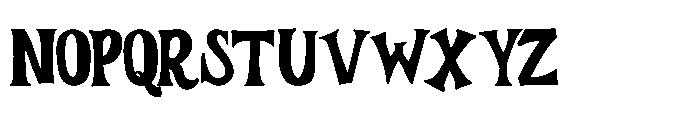 Buztery Font UPPERCASE