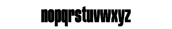 Bulevar Poster Font LOWERCASE