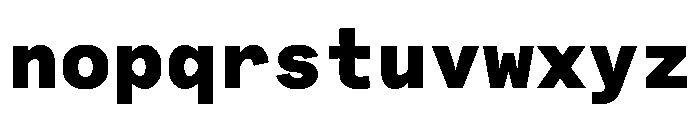 Bull 5Mono MonoBlack Instance Font LOWERCASE