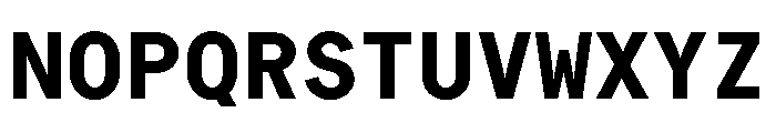 Bull 5Mono MonoBold Font UPPERCASE