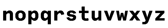 Bull 5Mono MonoBold Font LOWERCASE