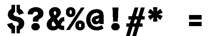 Bull 5Mono MonoExtrabold Instance Font OTHER CHARS