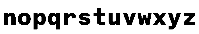 Bull 5Mono MonoExtrabold Instance Font LOWERCASE