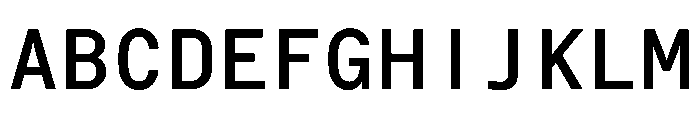 Bull 5Mono MonoMedium Instance Font UPPERCASE