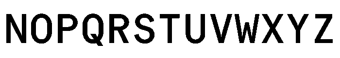 Bull 5Mono MonoMedium Instance Font UPPERCASE