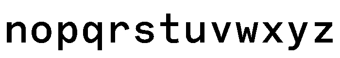 Bull 5Mono MonoMedium Instance Font LOWERCASE