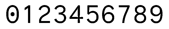 Bull 5Mono MonoRegular Font OTHER CHARS