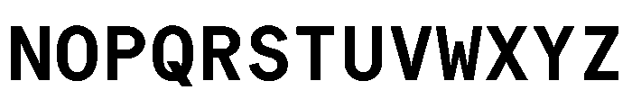 Bull 5Mono MonoSemibold Instance Font UPPERCASE