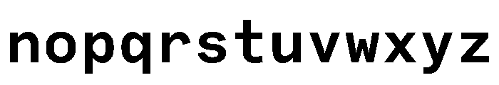 Bull 5Mono MonoSemibold Font LOWERCASE