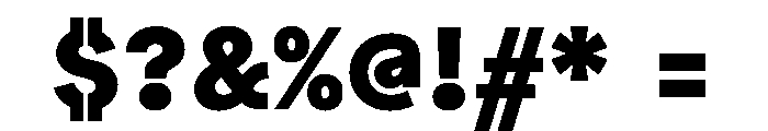 Bull 5Normal Black Instance Font OTHER CHARS