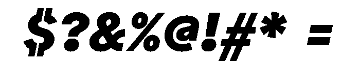 Bull 5Normal BlackItalic Instance Font OTHER CHARS