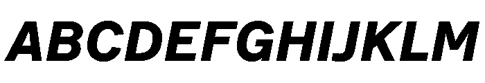Bull 5Normal ExtraboldItalic Instance Font UPPERCASE