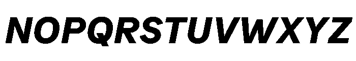 Bull 5Normal ExtraboldItalic Instance Font UPPERCASE