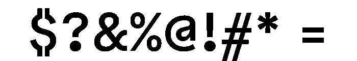 Bull 5Normal Medium Instance Font OTHER CHARS