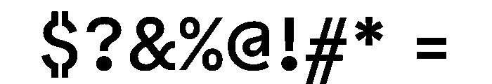 Bull 5Normal Medium Font OTHER CHARS