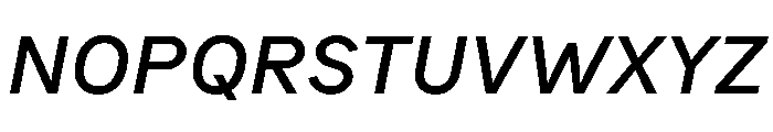 Bull 5Normal MediumItalic Instance Font UPPERCASE