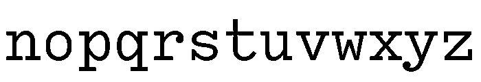 Bull 5Typewriter Notfordesktopuse Instance Font LOWERCASE
