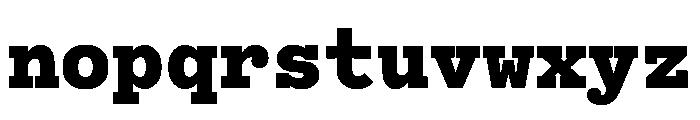 Bull 5Typewriter TypewriterBlack Instance Font LOWERCASE