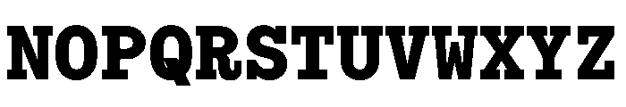 Bull 5Typewriter TypewriterExtrabold Instance Font UPPERCASE