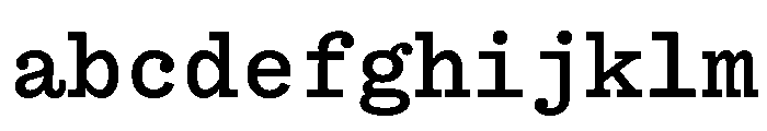 Bull 5Typewriter TypewriterMedium Instance FONT