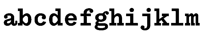 Bull 5Typewriter TypewriterSemibold Instance FONT