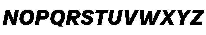 Bull5 BlackItalic Font UPPERCASE