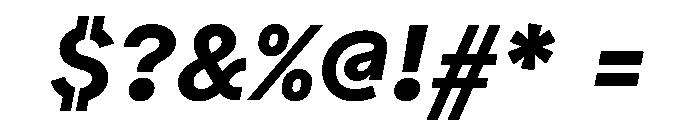 Bull5 BoldItalic Font OTHER CHARS