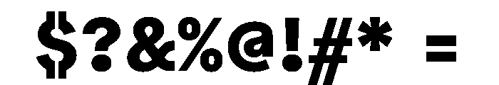 Bull5 ExtraBold Font OTHER CHARS