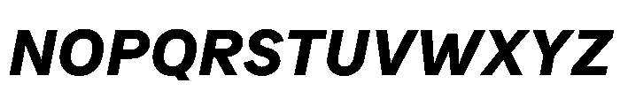 Bull5 ExtraBoldItalic Font UPPERCASE