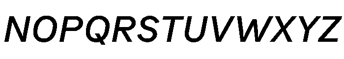 Bull5 MediumItalic Font UPPERCASE