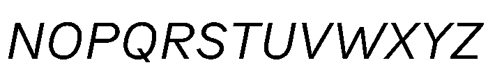 Bull5 RegularItalic Font UPPERCASE