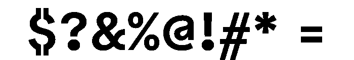 Bull5 SemiBold Font OTHER CHARS