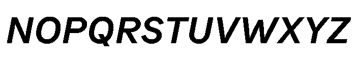 Bull5 SemiBoldItalic Font UPPERCASE