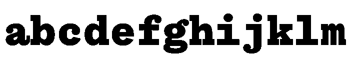 Bull5Typewriter Black FONT
