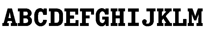 Bull5Typewriter Bold Font UPPERCASE