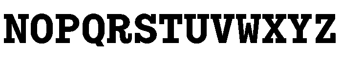 Bull5Typewriter Bold Font UPPERCASE
