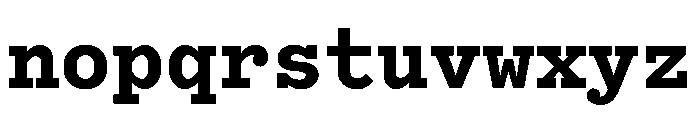 Bull5Typewriter Bold Font LOWERCASE