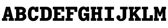 Bull5Typewriter ExtraBold Font UPPERCASE