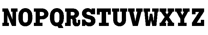 Bull5Typewriter ExtraBold Font UPPERCASE