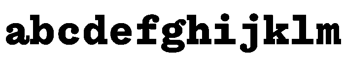Bull5Typewriter ExtraBold FONT